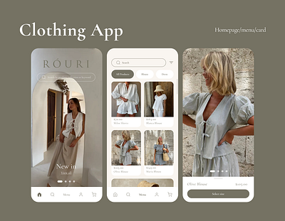 Fashion Store Mobile App UI