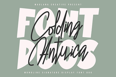 Colding Antuica Font Duo animation branding design font fonts graphic design illustration logo nostalgic