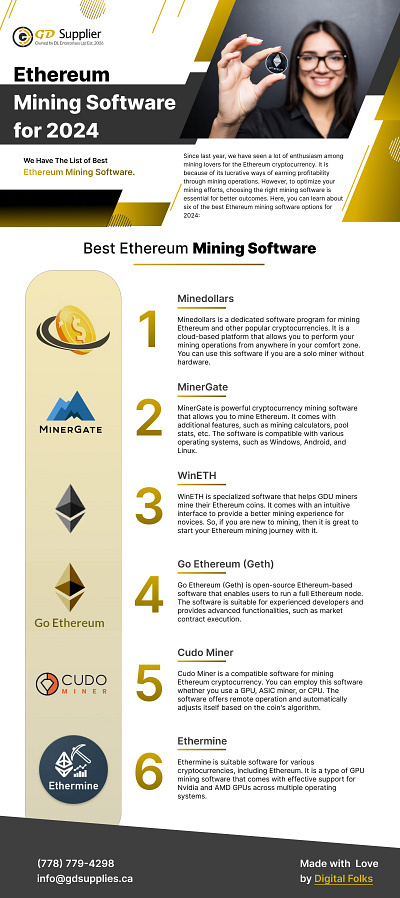 Ethereum Mining Software for 2024 best ethereum mining software cudo miner ethermine minedollars minergate wineth