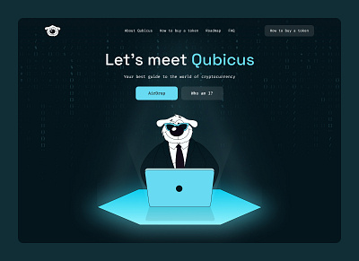 Qubicus - Crypto token meme ai crypto crypto website defen design website mem meme nft pepe roadmap web design website crypto