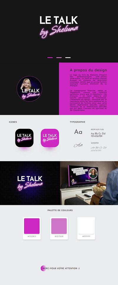 Le Talk by Sheluna - Podcast affinity designer branding identity logo