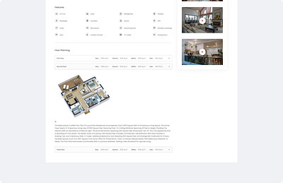 Floor planning - property page branding design ui ux