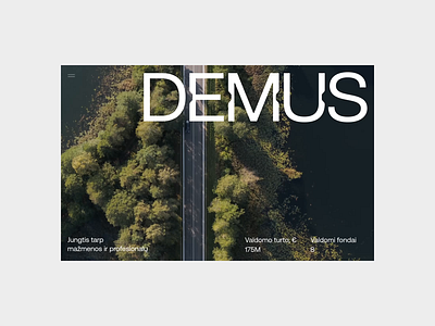 Demus Index asset management clean design digital index real estate ui video website