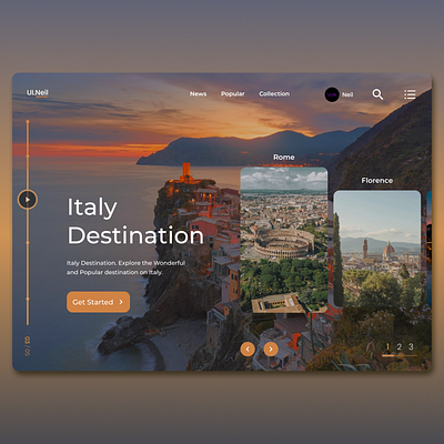 Italy Web Design 3d animation app appdesign branding design graphic design illustration logo motion graphics ui uidesign ux uxdesign
