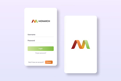 Monarch Logo Design app logo branding creative logo logo design m logo minimal modern logo unique logo