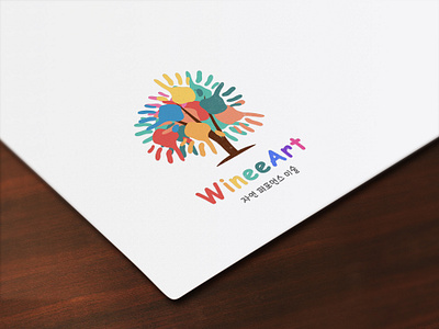 WineeArt Logo Design branding creative illustration logo logo design minimal unique logo