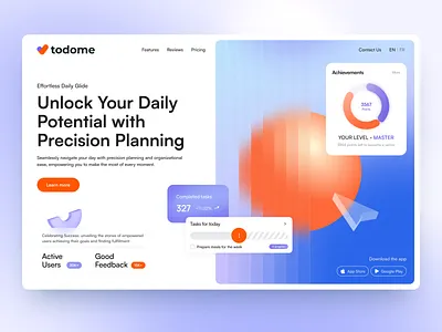 Todome - SaaS Website arounda design interface platform product product design saas startup ui uiux ux web web app design web design web platform webdesign website website design