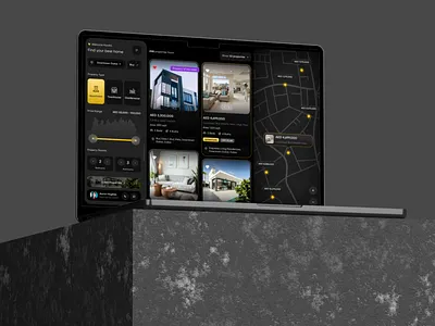Real Estate - Dashboard Design dark theme dashboard concept dashboard design property property management property rent real estate ui design uiux ux design website design