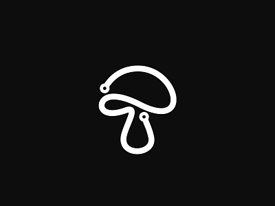 Cyber Shroom alex seciu branding cyber logo line logo logo design logo designer mushroom mushroom logo