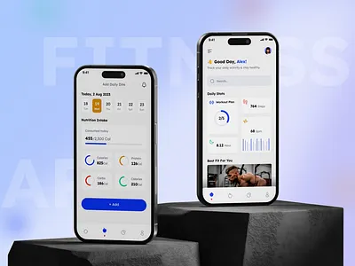 Fitness App Design branding graphic design ui
