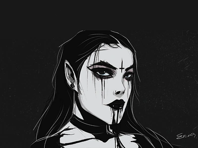 Princess of the Dark art artist goth gothic graphic design illustration