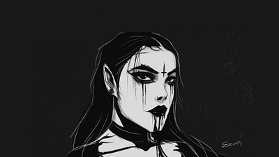 Princess of the Dark art artist goth gothic graphic design illustration