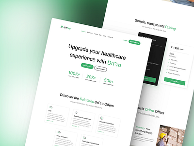 DrPro: Simplifying Healthcare Management doctor health health care healthcare ui design uiux webdesign