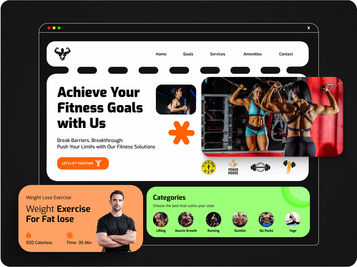 Fitness Web Site Design: Landing Page / Home Page by PSDtoHTMLNinja on ...