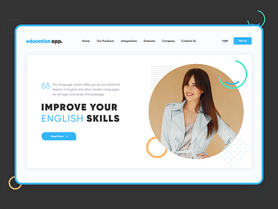 Language Course Landing Page Template convert figma to html figma to html psd to html psd to wordpress conversion