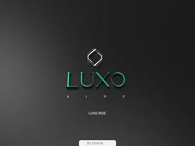 LUXO RIDE 3d animation branding graphic design logo luxary car luxo luxury logo motion graphics ride speed ui uxui aplication