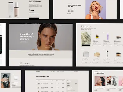Minimalistic Cosmetics Shop (For Climaxthemes) branding ecommerce shop slider ui ux web design website wordpress