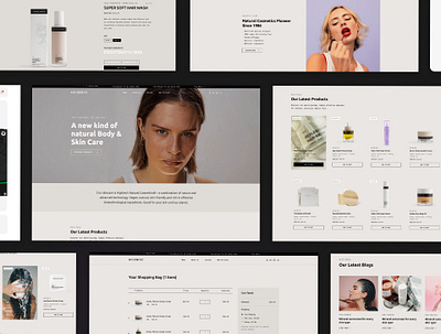 Minimalistic Cosmetics Shop (For Climaxthemes) branding ecommerce shop slider ui ux web design website wordpress
