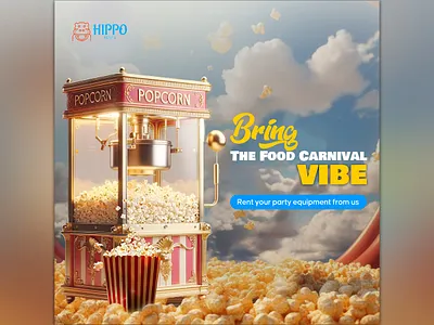 Food Carnival Social Media Post banner branding design event management post food carnival post google ads graphic design icon illustration illustrator photoshop social media banner social media post typography vector