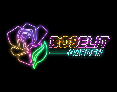 Roselit Garden branding logo motion graphics