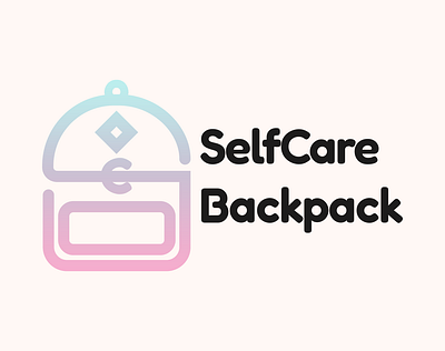 SelfCare Backpack branding graphic design logo