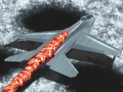 Inoperable 3 editorial editorial art f16 illustration plane ukraine war