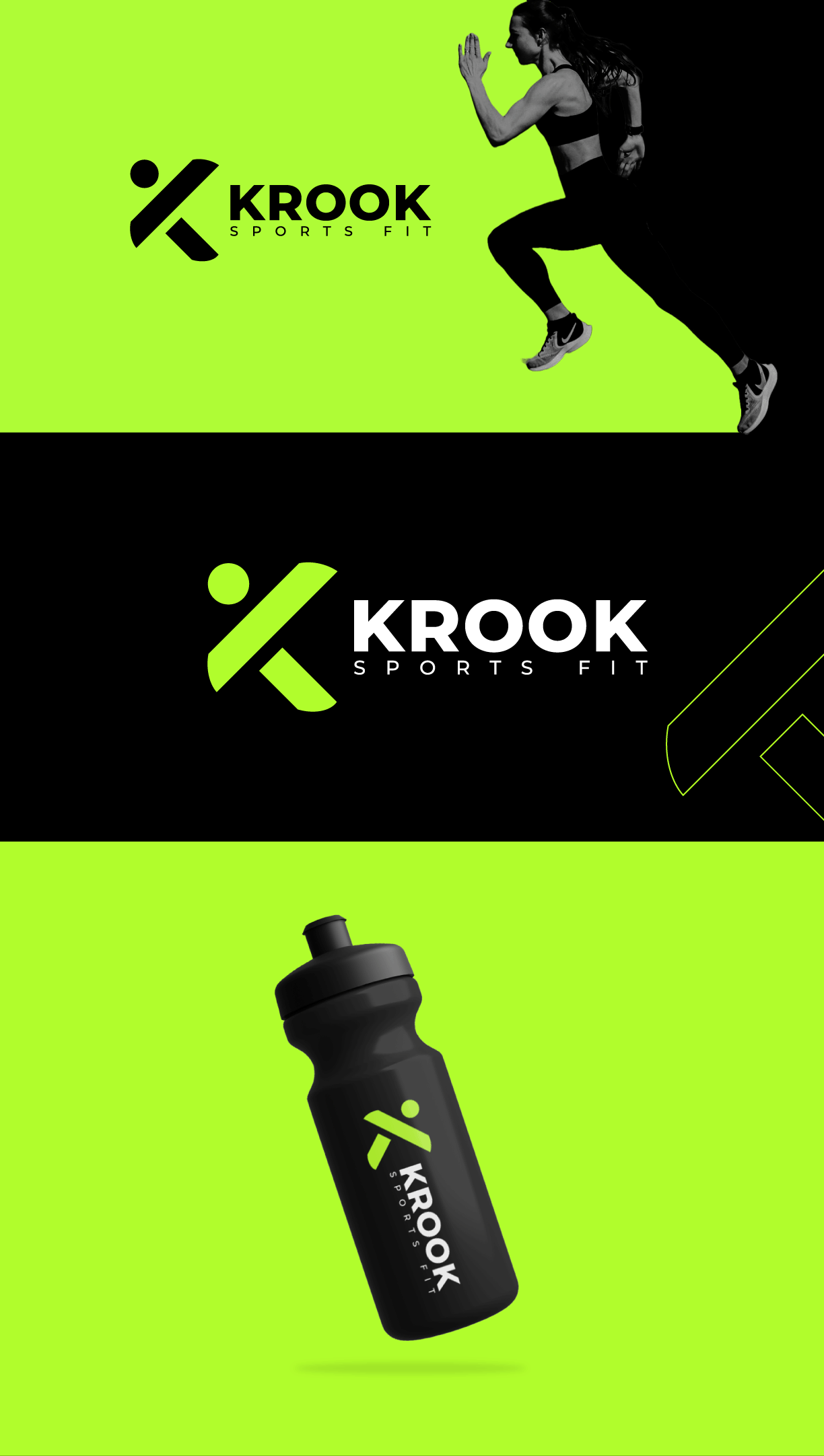 K : Run Logo Design branding design graphic design k logo k run logo design krook logo logo logo design run run logo design runlogo