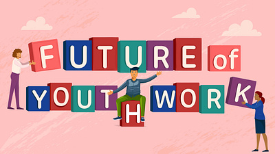 Future of youth work 2d illustration adobe illustration freelance work illustration illustration for publications vector illustration
