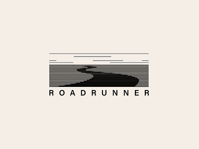 ROADRUNNER LOGO black branding cosmodrome art design graphic design illustration line logo logofolio malina cosmica modern path portfolio road roadrunner run sale sport style vector