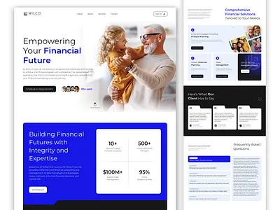 Wilco - Landing Page Design cleandesign creativelayout designgoals digitaldesign dribble figma finance graphic design growth invesment landing page layoutdesign modernlayout mordern design ui uiux userexperience web design webinspiration website