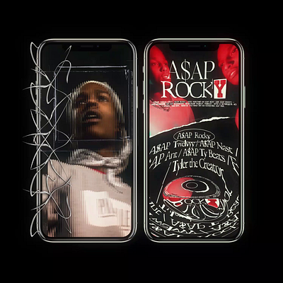 A$AP ROCKY app asap rocky ui ux web webdesign website