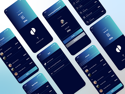 Split Payment Future for Mobile Banking App bank interface banking mobile banking payment interface split payment ui user experience user interface ux