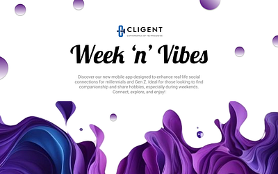 Week 'n' Vibes | Mobile Application community building design figma gen z community ui user experience design ux uxui design wordpres