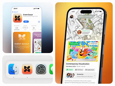 Event Scout - Application Concept application event event app events mobile app uiux