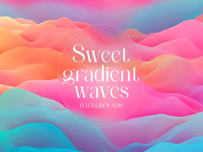 Sweet Gradient Wave Backgrounds 3d 3d render abstract background blur bright candy decoration digital dynamic gradient illustration smooth soft sweet vivid wallpaper wave waves wavy