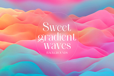 Sweet Gradient Wave Backgrounds 3d 3d render abstract background blur bright candy decoration digital dynamic gradient illustration smooth soft sweet vivid wallpaper wave waves wavy