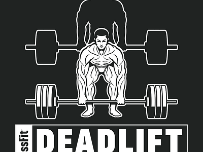 Crossfit Deadlift Concept branding design graphic design illustration typography vector