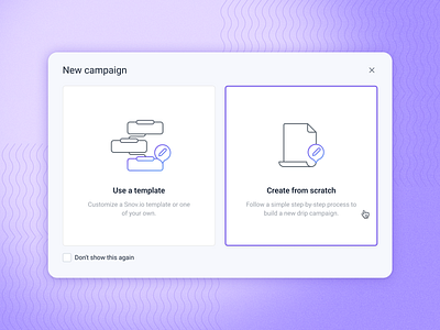 Create campaigns from templates on snov.io drip campaign email campaign illustration something create template ui