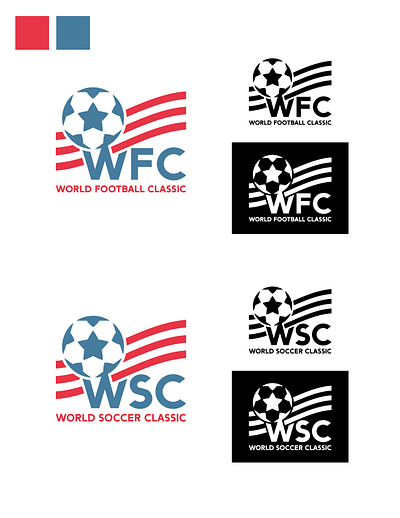 World Football Classic Logo Concepts branding design graphic design illustration logo typography vector