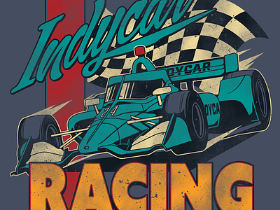 IMS Indycar Youth Tee Design branding design graphic design illustration logo typography vector