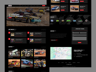 GOSA Speed Racing Sport Website Landing Page animation branding graphic design