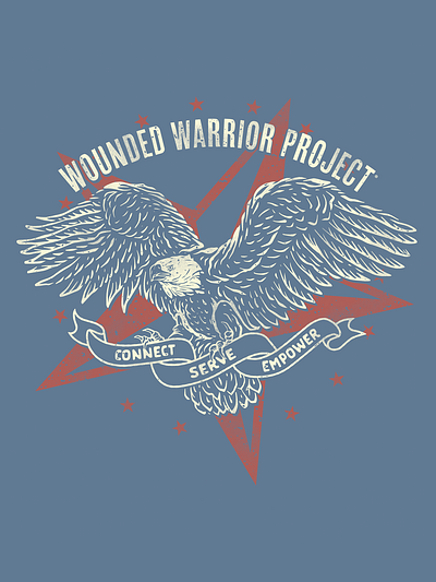 Wounded Warrior Project 2024 Eagle Tee branding design graphic design illustration logo typography vector