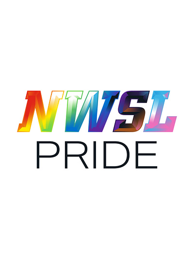 National Women's Soccer League Pride Concept branding design graphic design illustration logo typography vector
