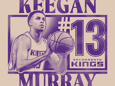 Sacramento Kings Keegan Murray Player Tee Concept branding design graphic design illustration logo typography vector