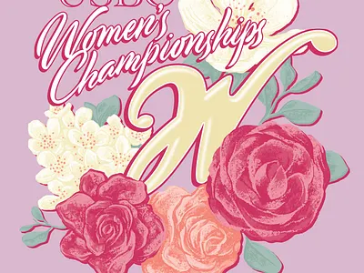 USBC Women's Championship Floral Concept branding design graphic design illustration logo typography vector