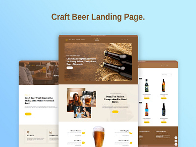 Beer Shop Website Design beer shop shop store website design website template woocommerce wordpress