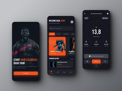 Fitness App Design app design fitness fitness center fitness club fitness tracker gym app interface ios mobile mobile app ui ui uidesign ux ux design workout app yoga