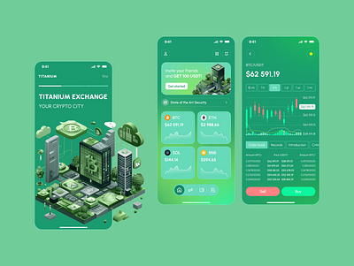 Crypto exchange - mobile app concept app crypto cryptoexchange design exchange mobileapp ui ux