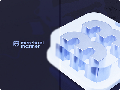 Merchant Mariner 3d branding design graphic design logo