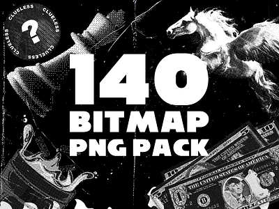 140 Bitmap PNG Pack abstract bitmap dark design download graphic design illustration pack png poster realistic shapes textures